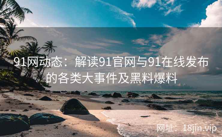 91网动态：解读91官网与91在线发布的各类大事件及黑料爆料  第2张
