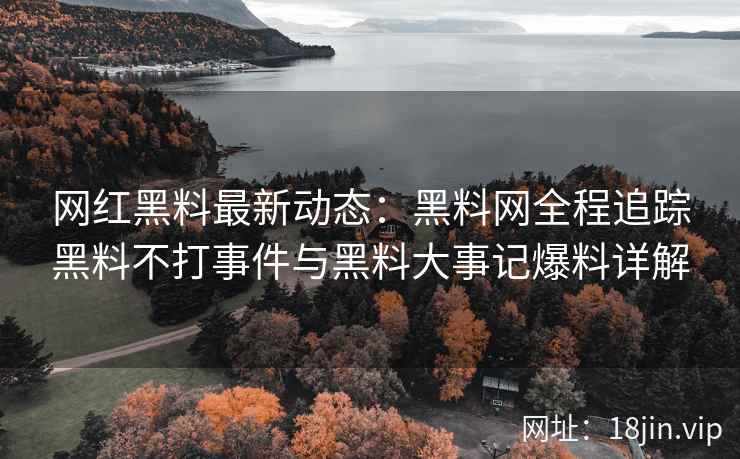网红黑料最新动态：黑料网全程追踪黑料不打事件与黑料大事记爆料详解  第2张